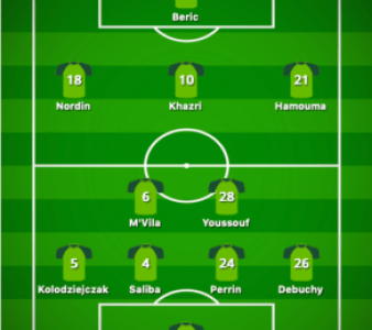L’équipe titulaire face à Wolfsburg !