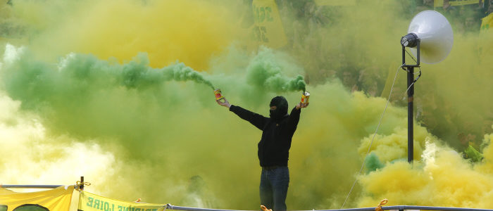 FC Nantes – ASSE : les tifos des 20 ans de la Brigade Loire en images